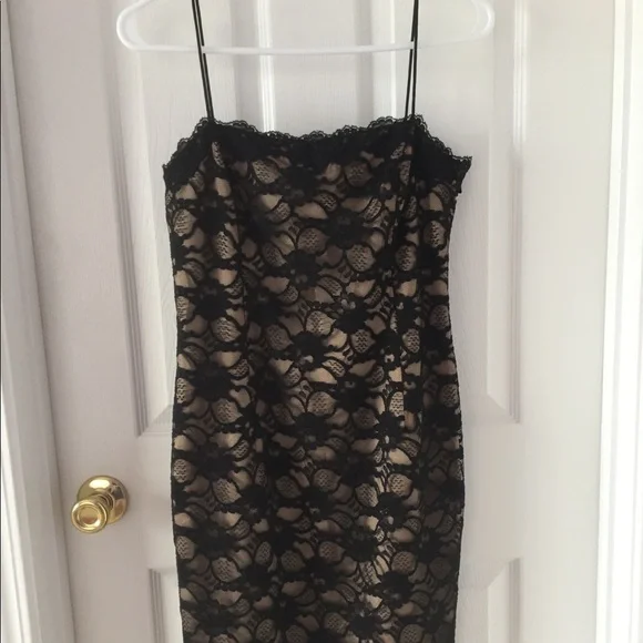 Jones New York Black Lace Cocktail Dress - Picture 1 of 8